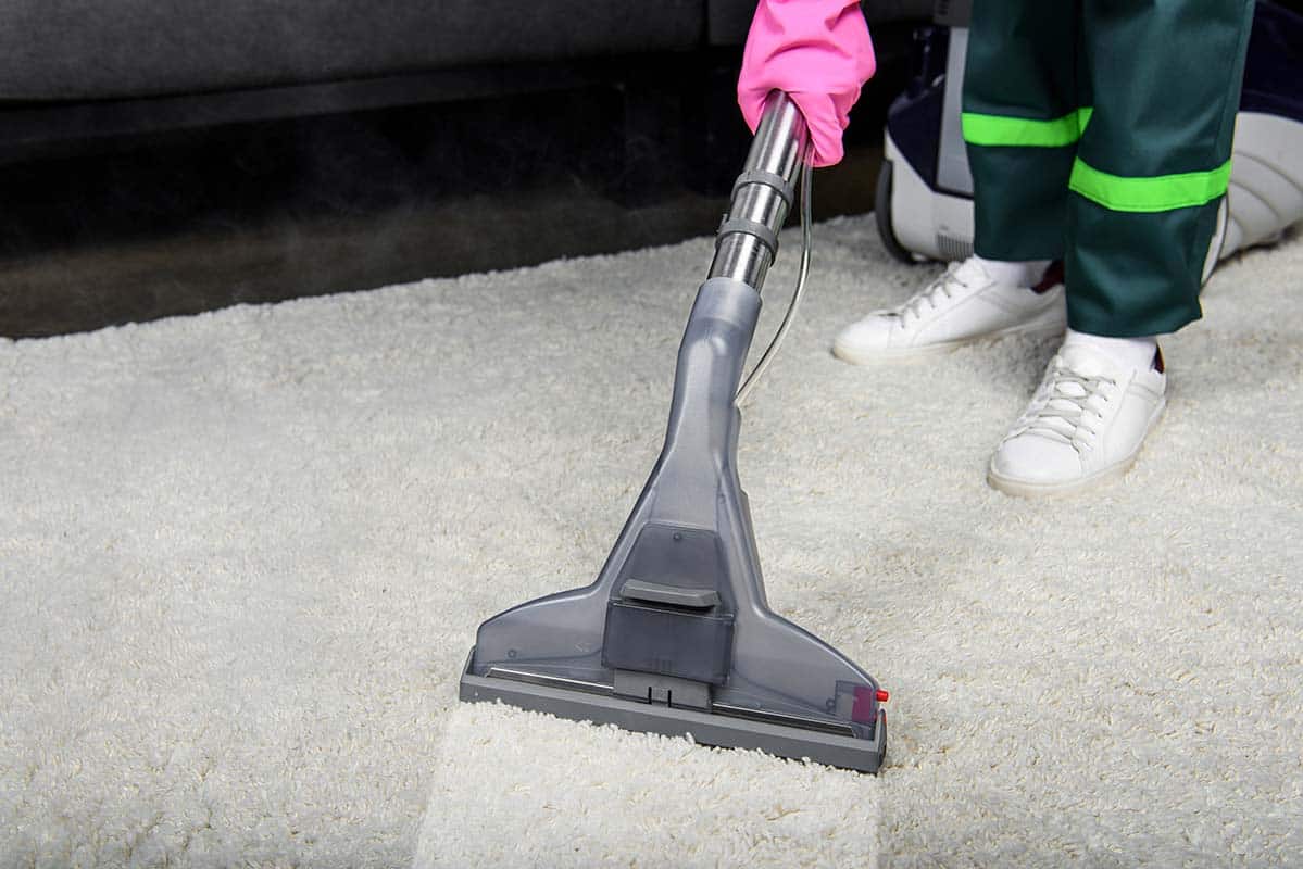 a cleaner performing professional carpet cleaning service in Sutton