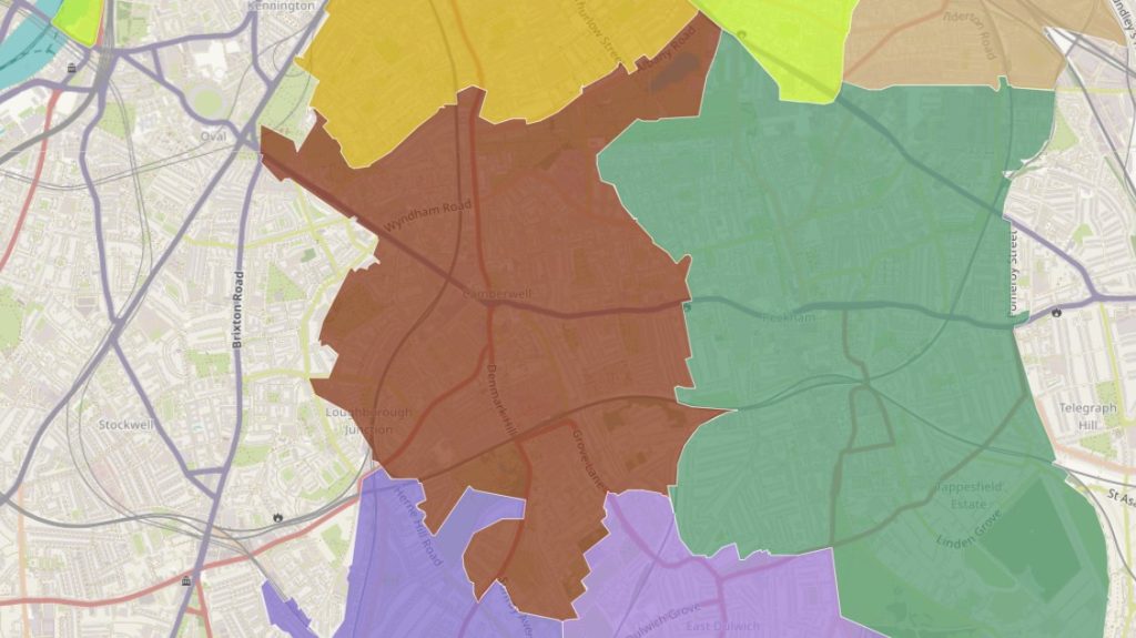 service area of camberwell and nearby postcode areas for end of tenancy cleaning by skycleaners