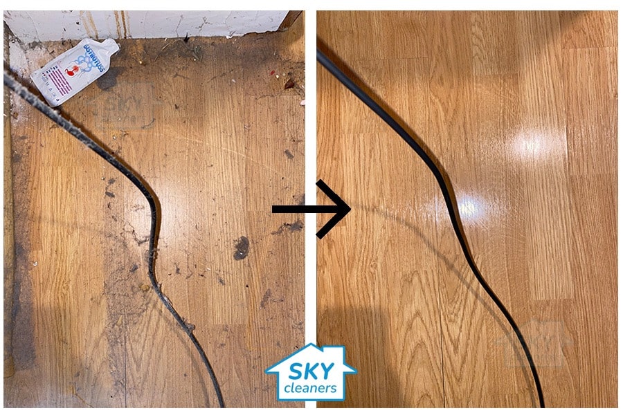 hardwood floor before and after cleaning in london by brokstad.info